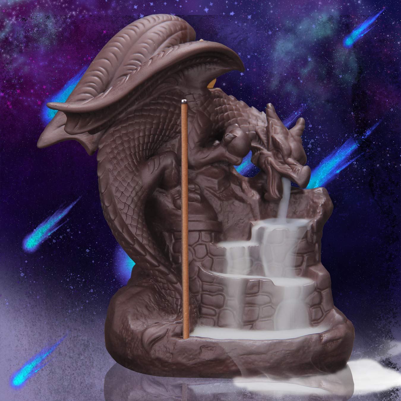 Fly Dragon Backflow Incense Burner Handmade Waterfall Incense Holders Home Decor Gift Statue Ornaments