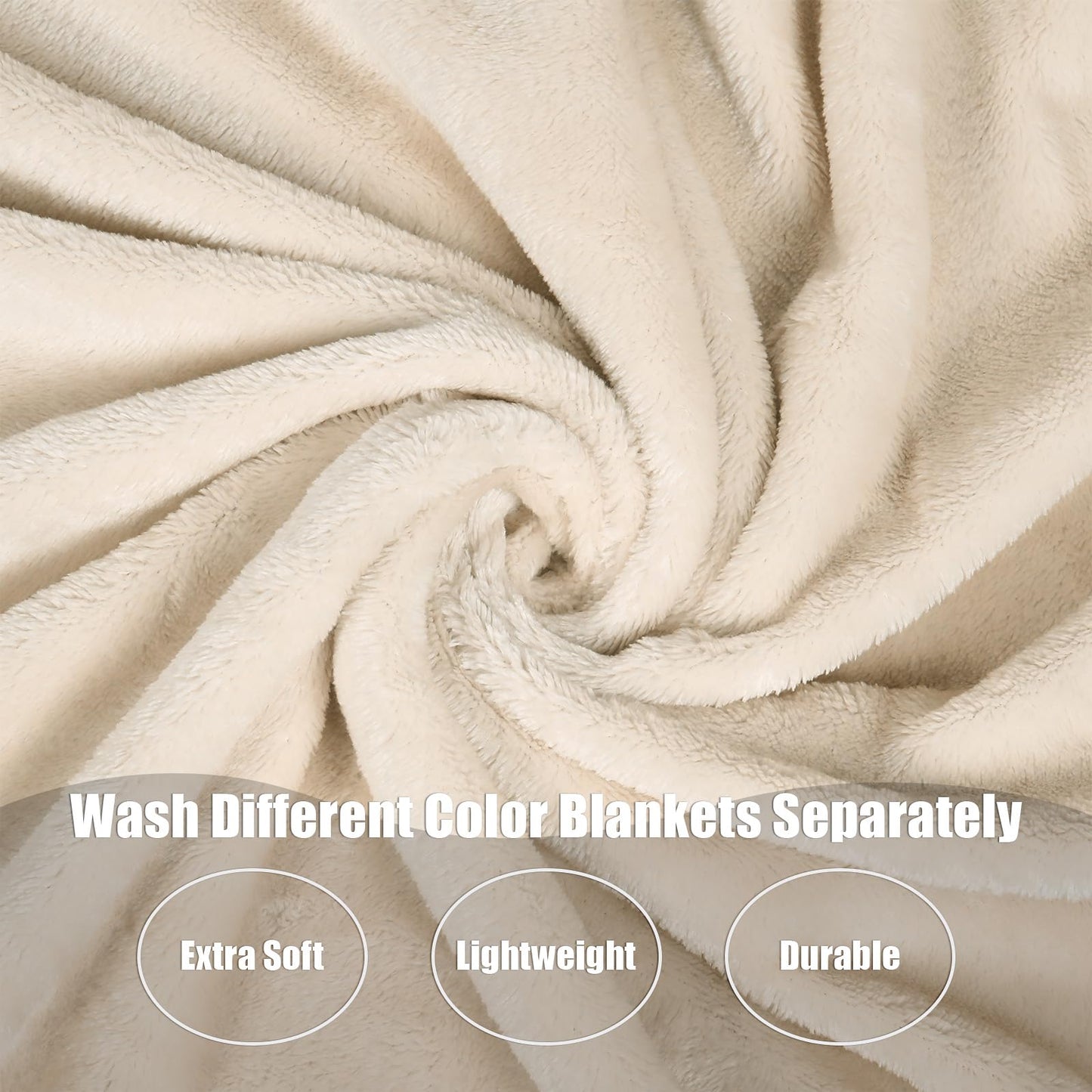 VitalCozy 6 Pcs Fleece Throw Blankets Bulk 60" x 80" Extra Large Lightweight Fuzzy Flannel Plush Blankets for Couch Home Living Room Sofa Bed (Classic,Classic Color)