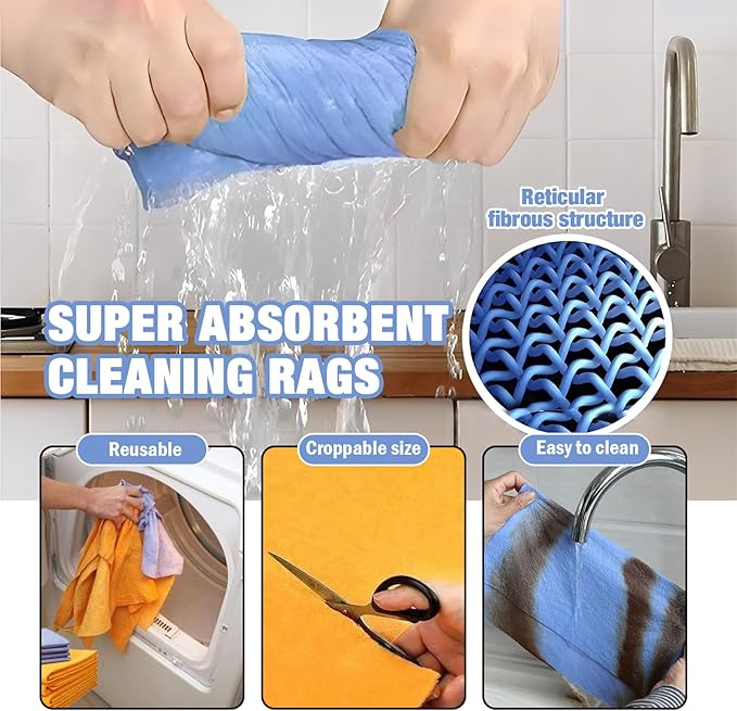 Ultra-Absorbent Miracle Cleaning Shammy, Super Absorbent Cleaning Cloth