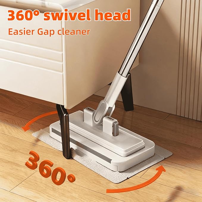 Clip on Mini Mop for Kitchen Counter & Floor – No Wash & Cloth Changing Lazy