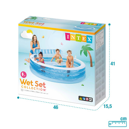 Intex 57190NP Swim Center Family Lounge Pool, 229 x 218 x 76 cm