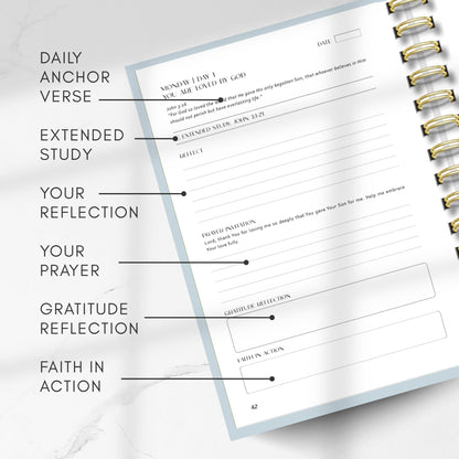 Prayer Journal with Bible Study - 20 Weeks Guided Daily Prayer Journal for Woman to Strengthen Faith, Religious Prompts for Spritual Growth