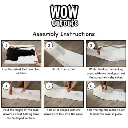 Hasbulla Cutout - Hasbulla Magomedov Cardboard Cutout Lifesize & Lifelike - Celebrity Cutouts with Easel Stand - Made with Sustainable FSC Approved Cardboard