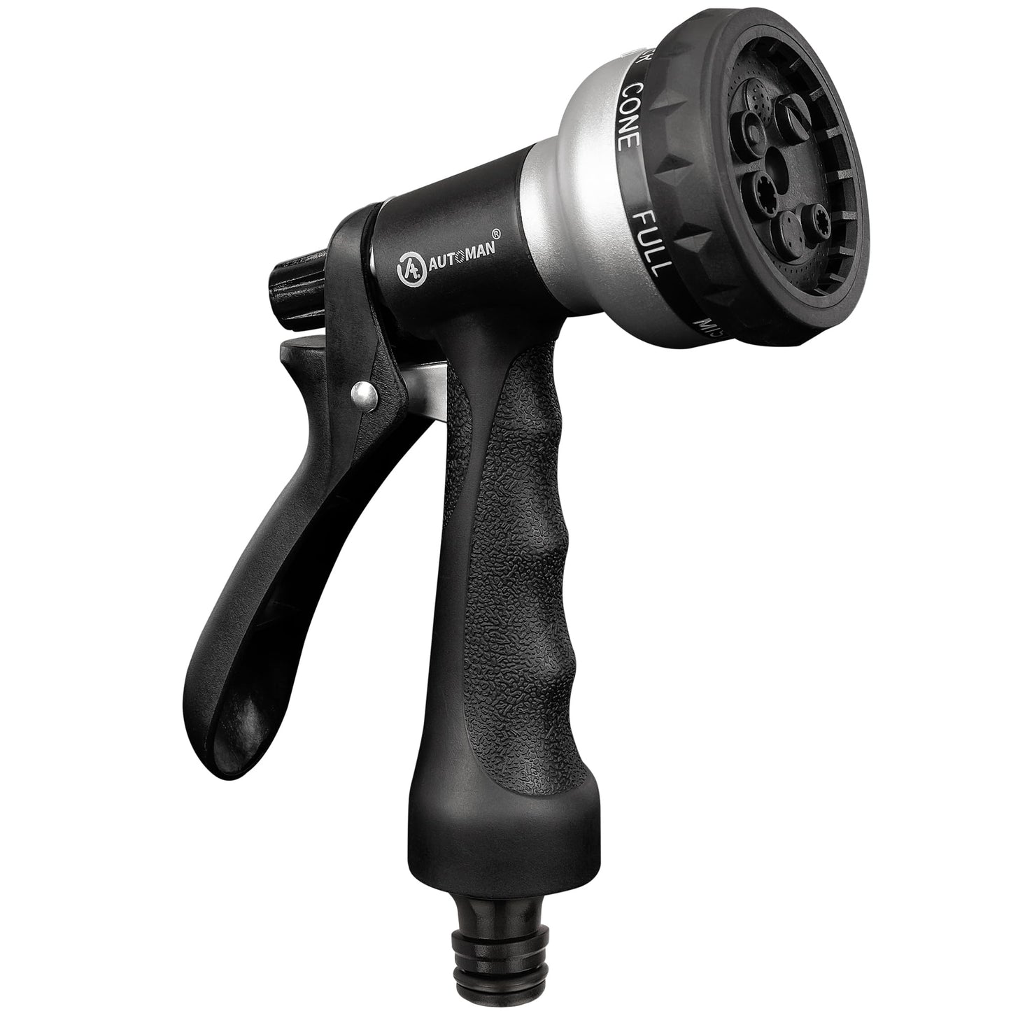 AUTOMAN Hose Pipe Spray Gun, 7 Patterns Garden Hose Spray Gun, High Pressure Hose Nozzle, Anti-Slip Water Hose Gun for Plants & Lawns Watering, Car & Bike Washing and Pets Bathing