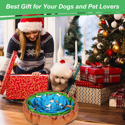 Vivifying Snuffle Mat - Durable, Washable Interactive Game Toy for Large Dogs and Puppies (18in / 46cm Diameter)