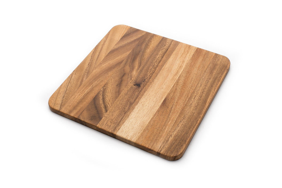 Ironwood Gourmet Square Cutting Board, Acacia Wood 0.5 x 9 x 9 inches