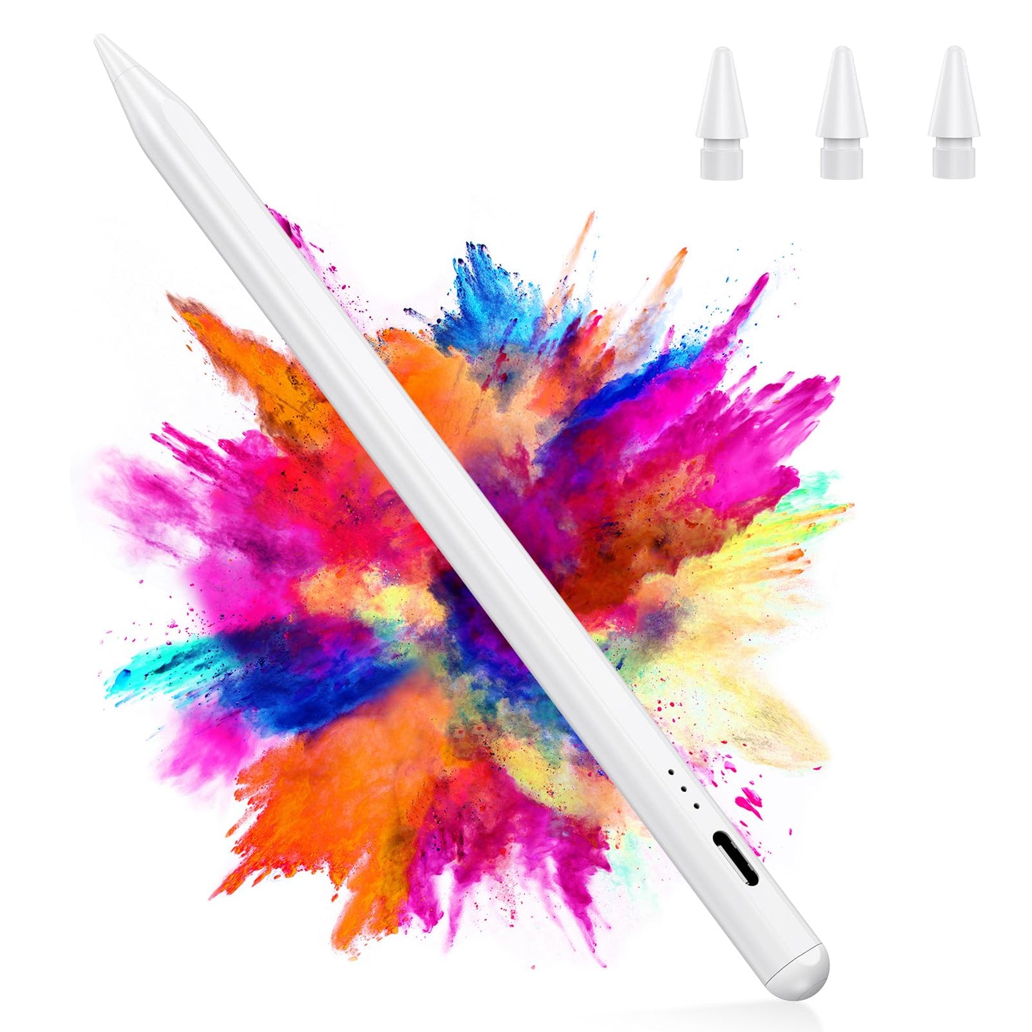 Variglas Pencil for iPad - 2018-2025 15 Minutes Fast Charging, Palm Rejection,Tilt Sensitivity, Stylus Pen Compatible with iPad Pro 11"/12.9"/13", 11/10/9/8/7/6th Gen, Air 3-6, Mini 5/6