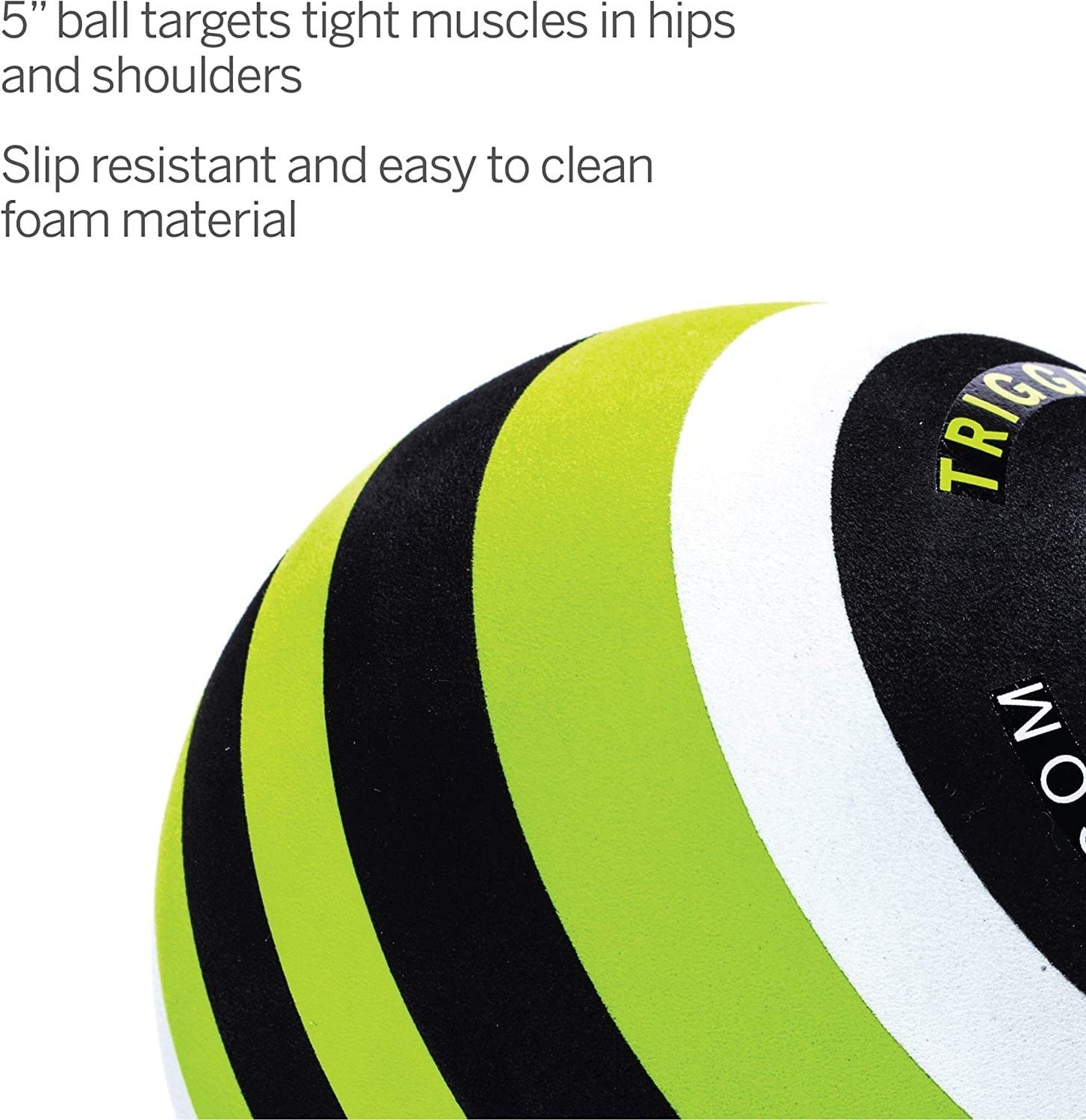 Trigger Point Performance Foam Massage Ball for Deep-Tissue Massage, MB5 (5-inch) -5"L x 5"W x 5"H