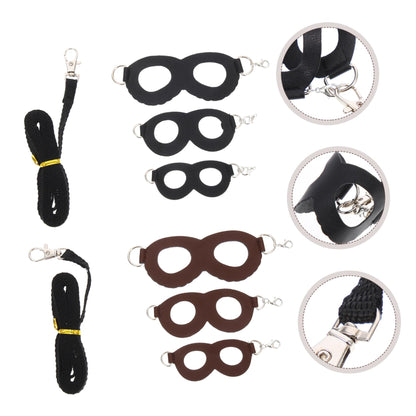 SHINEOFI 2 Sets Household Hamster Harness Leashes Lightweight Breathable Small Pet Rat Leash Kit Comfortable for Outdoor Walking and Daily Use