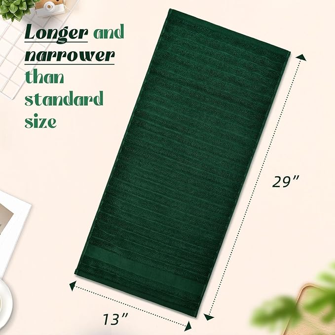 Jacquotha 4-Pack Hand Towels Ribbed – Kitchen & Bathroom Premium Cotton Towels