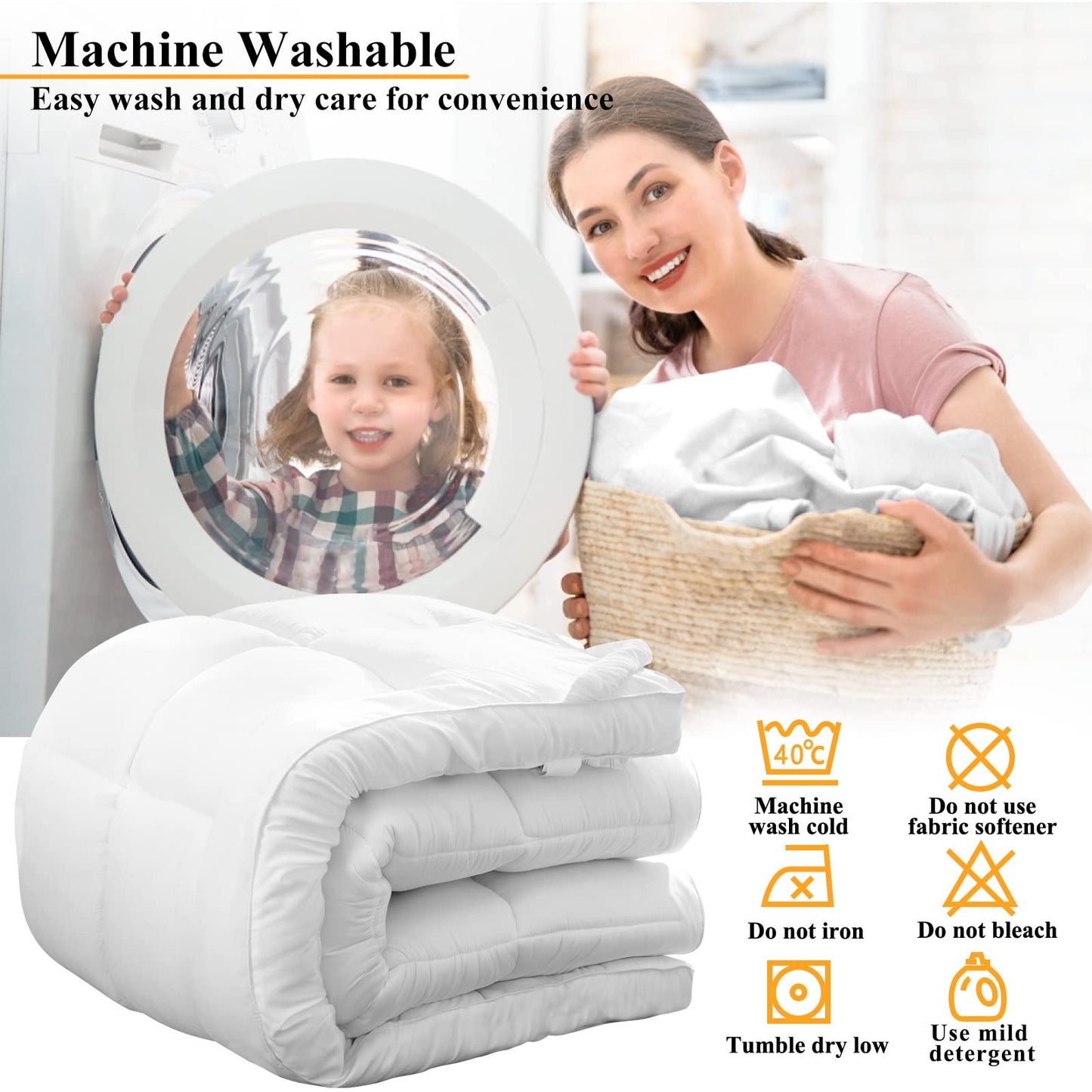 1400 GSM Extra Thick Queen Mattress Topper Cooling Pillow Top Mattress Topper Queen Size Bed, Plush Soft Down Alternative Mattress Pad with Elastic Straps, 6-22 Inches Deep, Back Support
