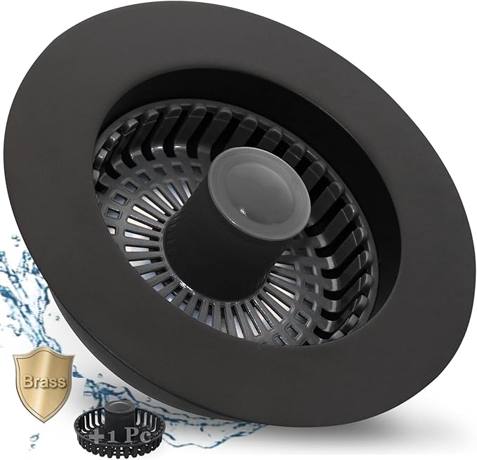 3 in 1 Kitchen Sink Stopper, Pop Up Kitchen Sink Drain Strainer,