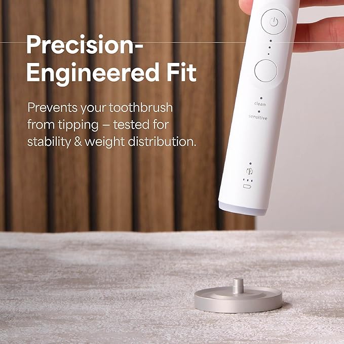 Silver Toothbrush Holder Compatible