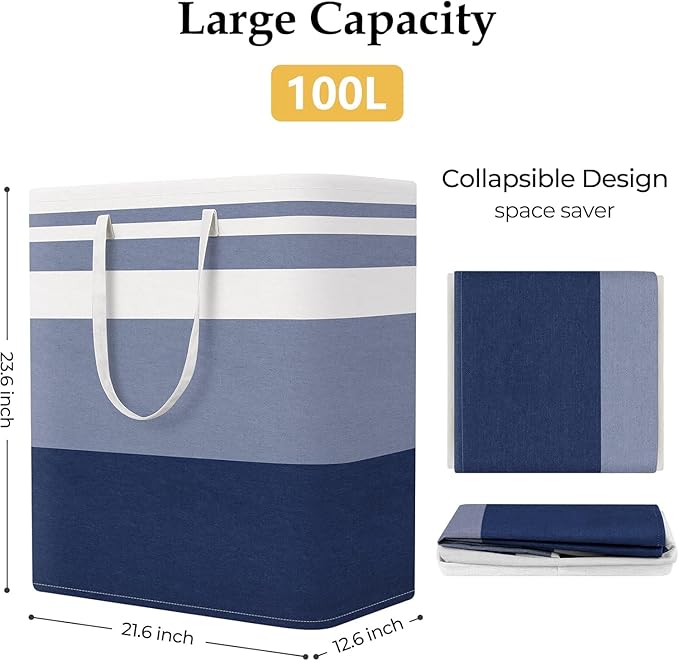 StorageRight Laundry Basket Hamper Large Collapsible Laundry Hamper