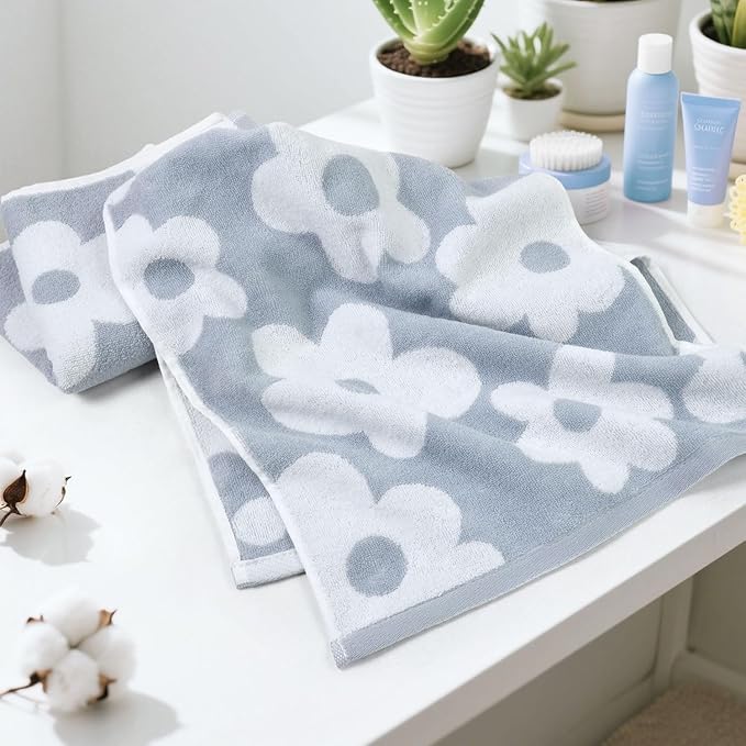 Jacquotha Floral Hand Towels for Bathroom