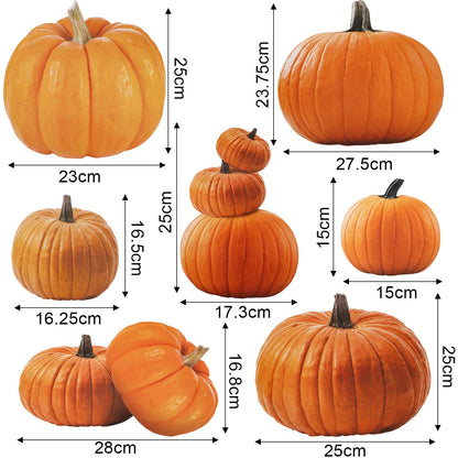 35 Pieces Large Pumpkin Cutouts Decoration Pumpkin Shape Cutouts for Fall Classroom Decor and Teacher Supplies Celebrations Halloween Thanksgiving Day Party Supply, 7 Designs