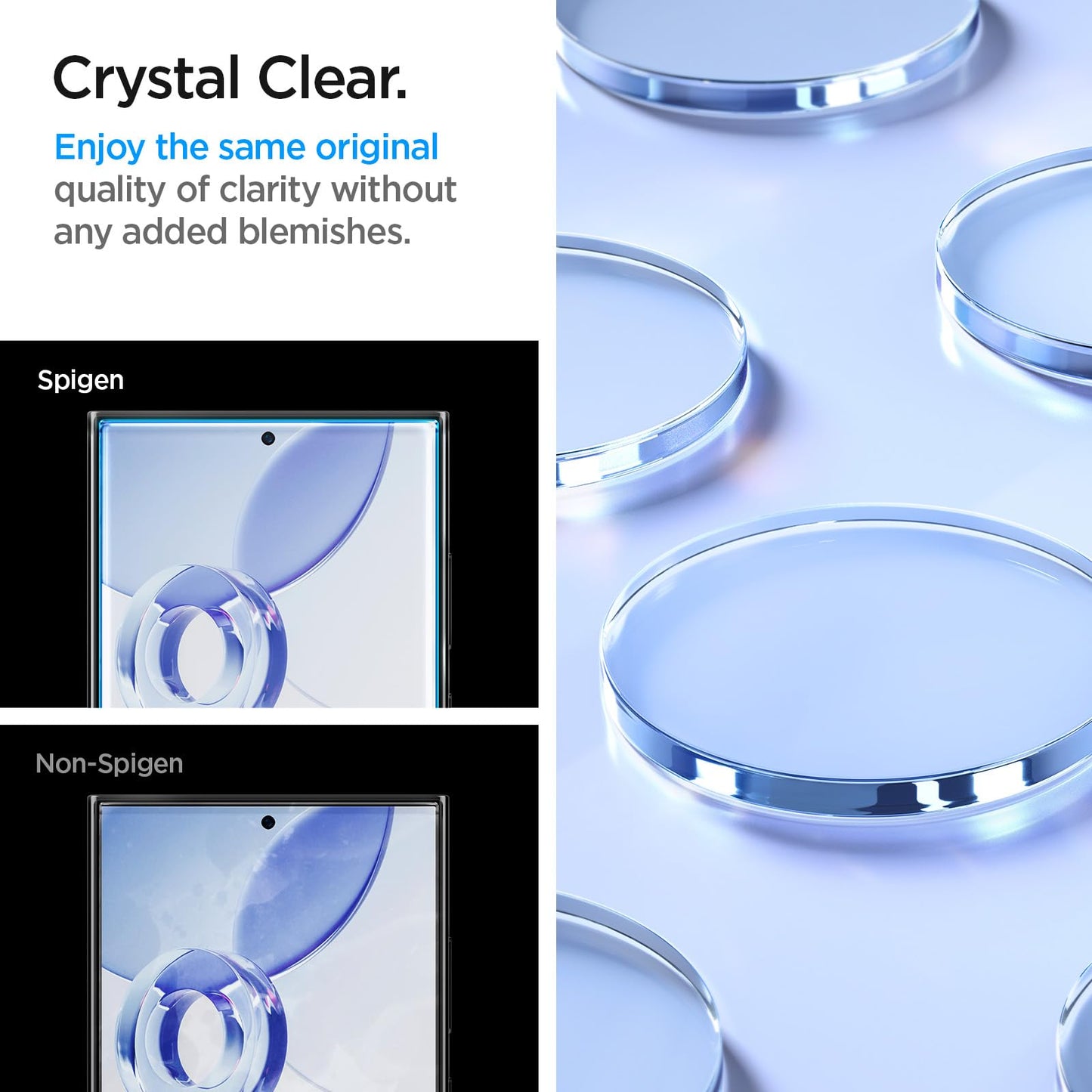 Spigen Tempered Glass Screen Protector [GlasTR EZ Fit] designed for Galaxy S25 Plus | Galaxy S24 Plus [Case Friendly] - 2 Pack