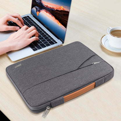 TECOOL 14 Inch Laptop Sleeve Protective Case for 14 Inch HP Lenovo Dell Acer Notebook Chromebook, 15'' MacBook Air M4 M3 M2, Waterproof Computer Case Bag with Handle and Pockets, Dark Grey