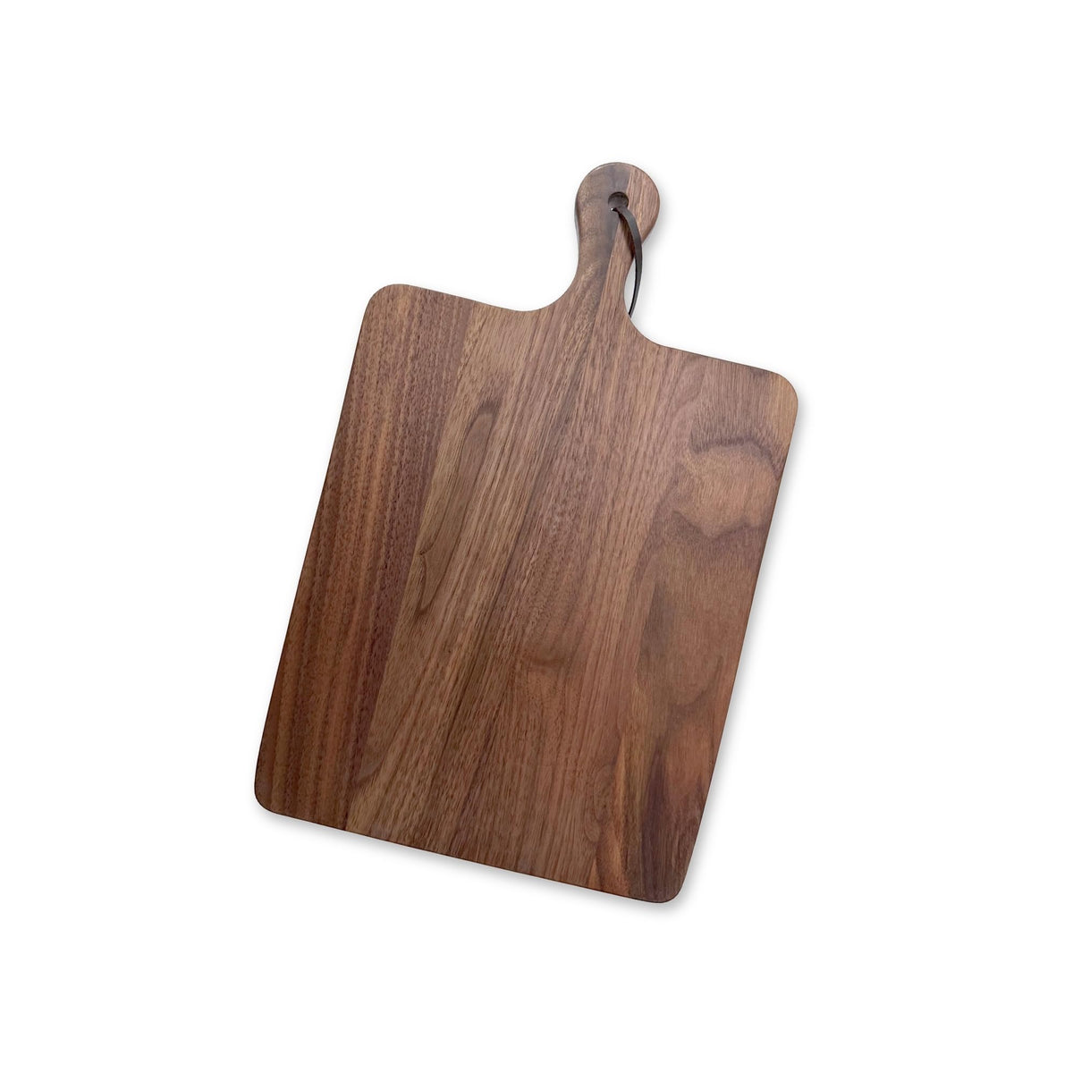 Muso Wood Walnut Cutting Board for Kitchen, Wooden Chopping Board with Handle to Hang, Square Bread Pizza Cheese Board, Charcuterie Board Used for Serving Platter 15.7x9.8 inch