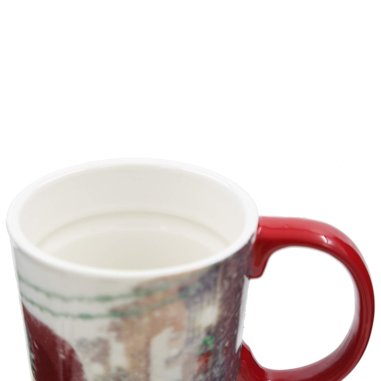 Topadorn Christmas Ceramic Mugs Travel Mug Porcelain Coffee Cup with Gift Box Latte Mug for Holiday 17 oz.
