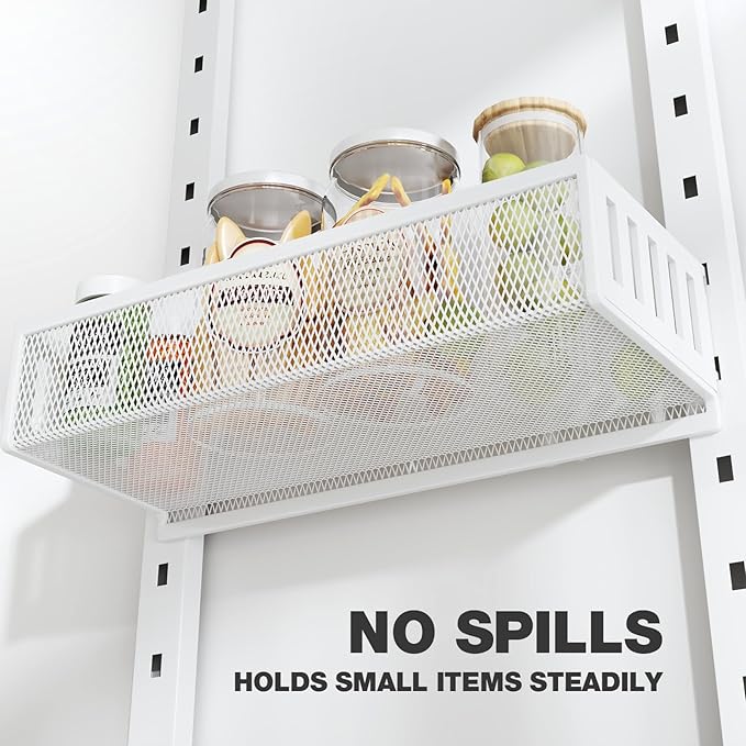 Pantry Door Organizers and Storage, 8-Tier Large Metal Heavy-Duty Frame Over