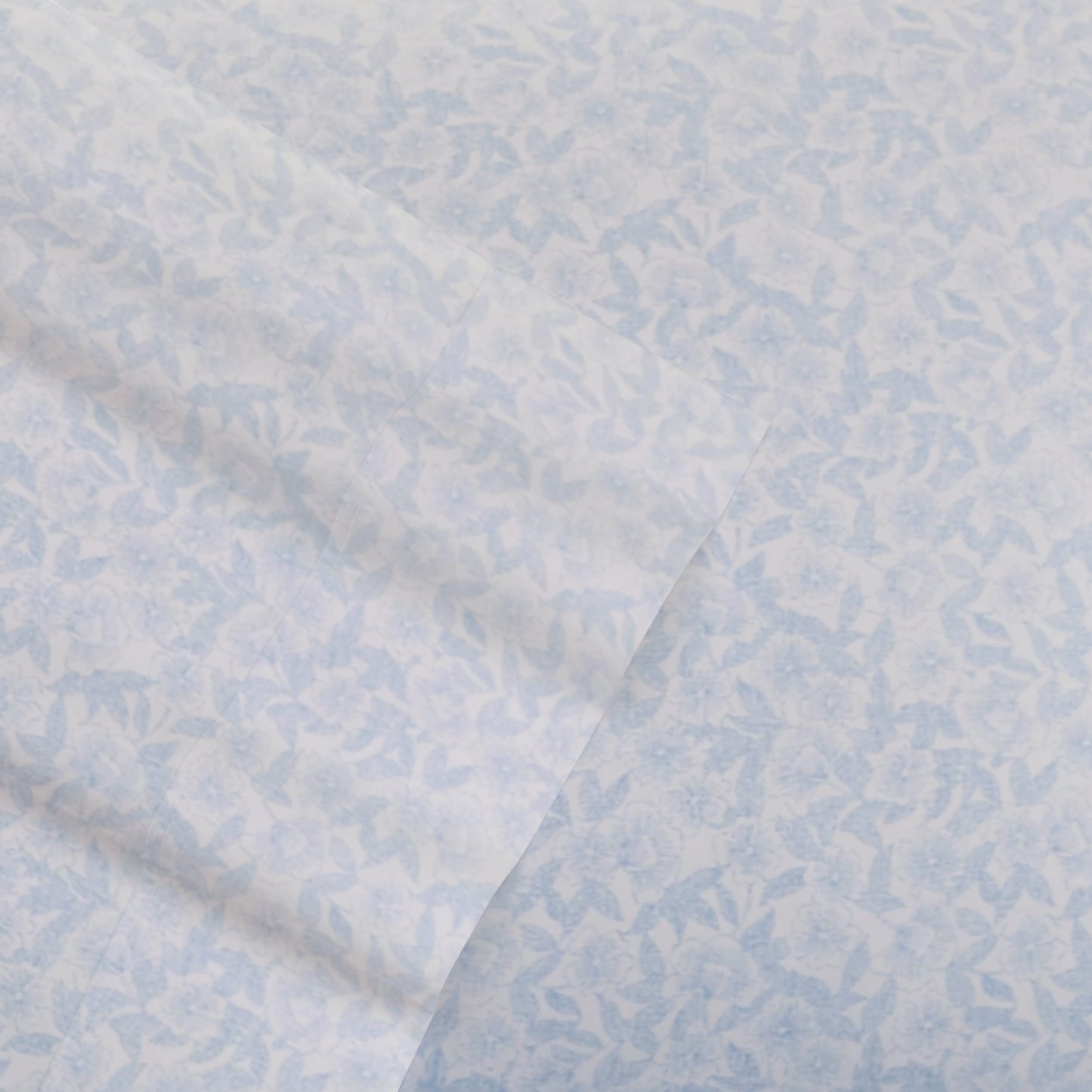 Laura Ashley - King Sheets, Cotton Percale 6-Piece Bedding Set, Crisp & Cool Home Decor (Belle Blue Cashmere, King)