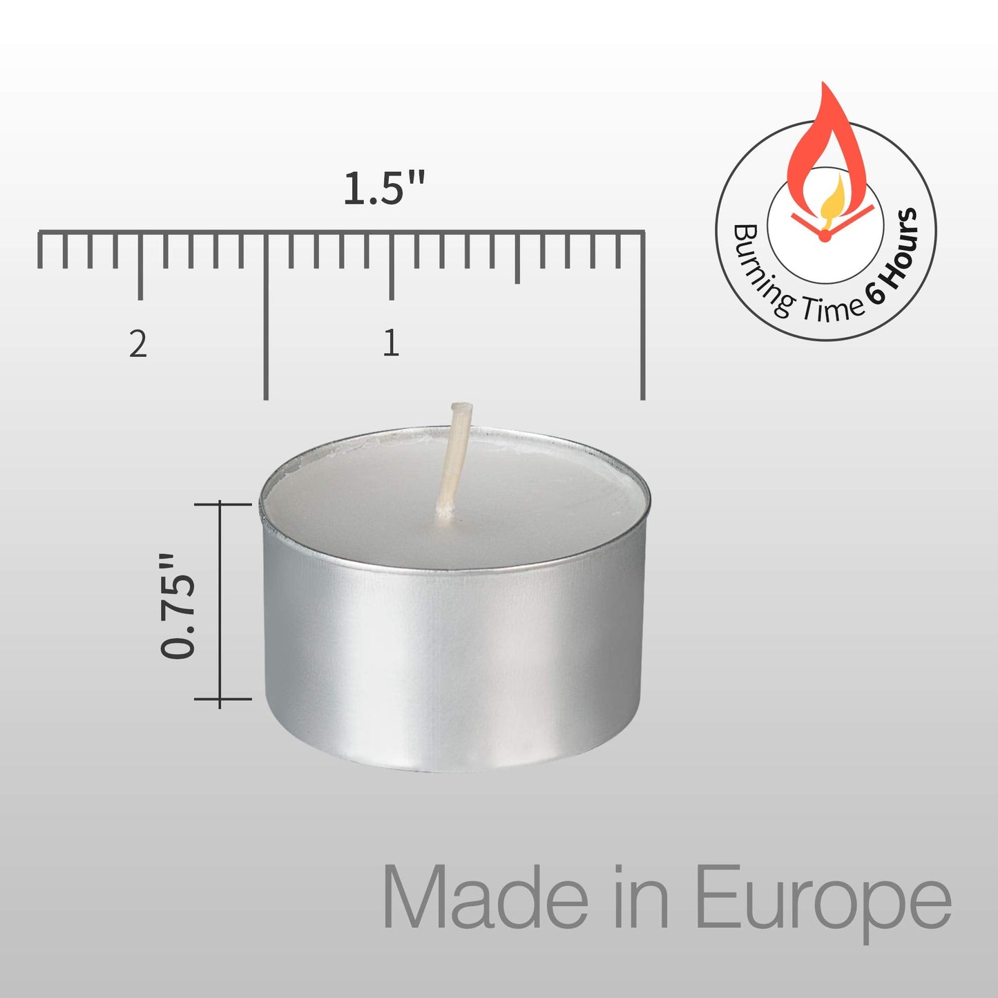 HomeLights Unscented White Tealight Candles -100 Pack, 6 to 7 Hour Burn Time Smokeless, Mini Votive Paraffin Candles with Cotton Wicks for Shabbat, Weddings, Christmas, Home Decor