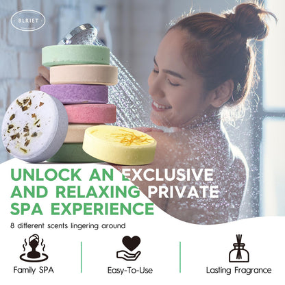 Shower Steamers Aromatherapy Mothers Day Gifts for Women 8 Pack, Shower Bombs Birthday Gift for Mom with Lavender Natural Essential Oils, Self Care Gifts for Women Lover Home Spa