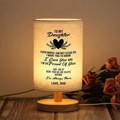 WSYEAR Valentines Day Birthday Gifts for Daughter from Dad,to My Daughter Gifts from Dad- Table Lamp Best Father Daughter Graduation Gifts for Grown Daughter