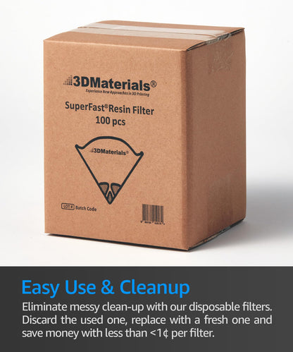 SuperFilter 100 pcs, Disposable Filter, 3D Printer Resin and Paint Strainer, Made in Korea by 3DMaterials