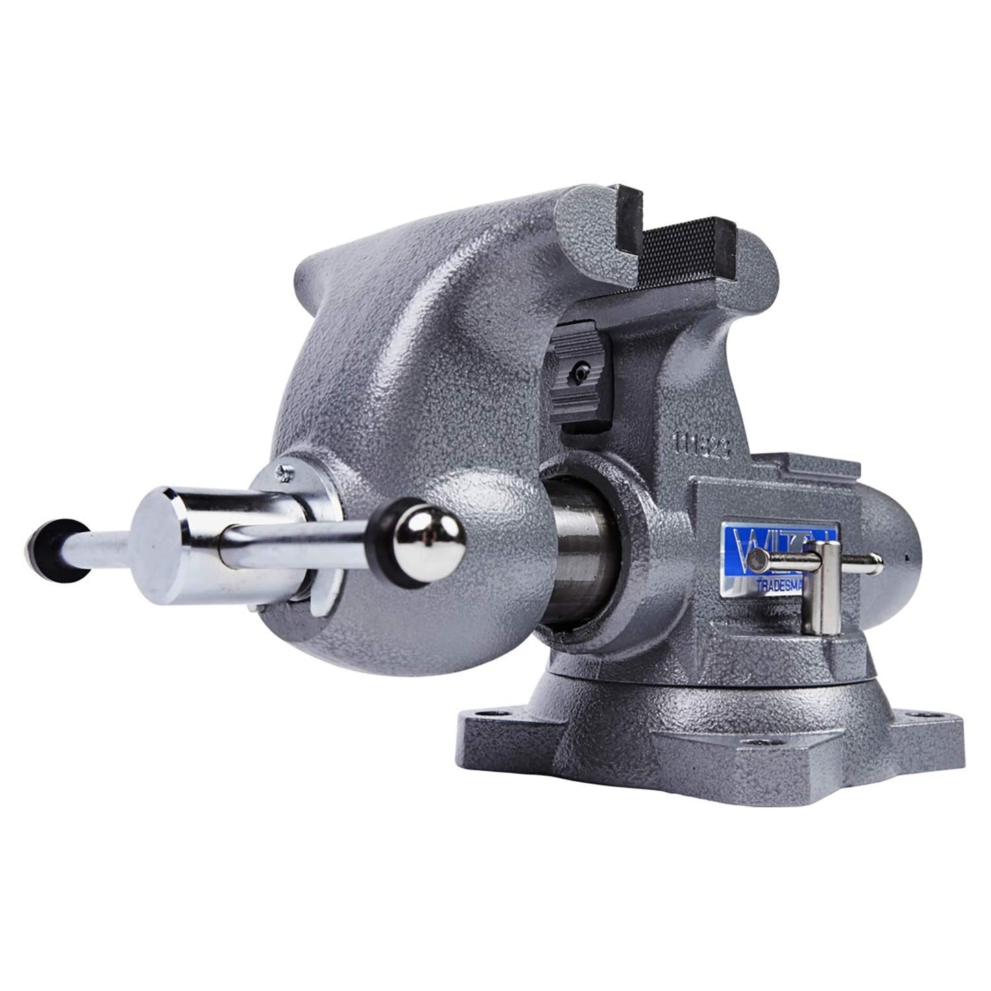 Wilton Tradesman Bench Vise, 6-1/2" Jaw (Width 6", Max Opening 4") Throat (Model 1765), Gray