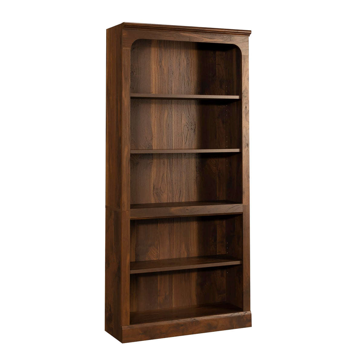 Sauder Select 5-Shelf Bookcase, in a Grand Walnut Finish
