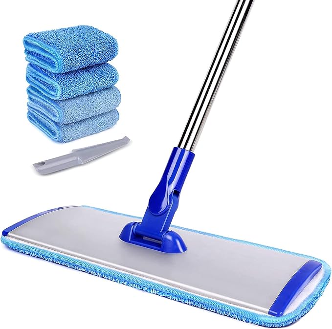 18" Professional Microfiber Mop Floor Cleaning mop, Flat Mop