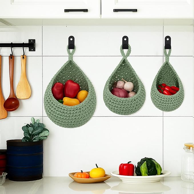 Honeydak Boho Decor Hanging Wall Baskets