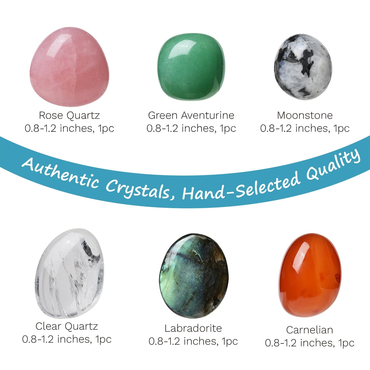 OLETIACISI Cancer Zodiac Crystal Gift Set, 6 Natural Healing Crystals for Women, Meditation, Energy, Emotional Balance & Spiritual Growth, Birthday Gift with Guidebook, Pouch & Greeting Card