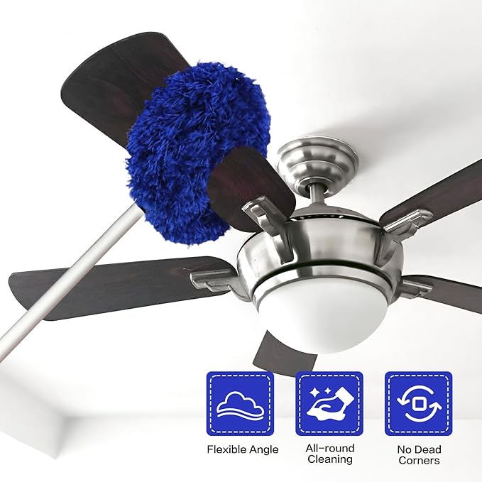 Ceiling Fan Cleaner Duster Reusable Microfiber Ceiling Fan Blade Cleaner