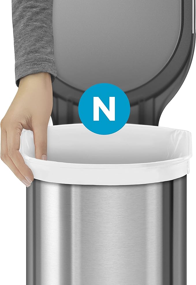simplehuman Code N 100 Count, Dispenser Pack Custom Fit Liners, Drawstring