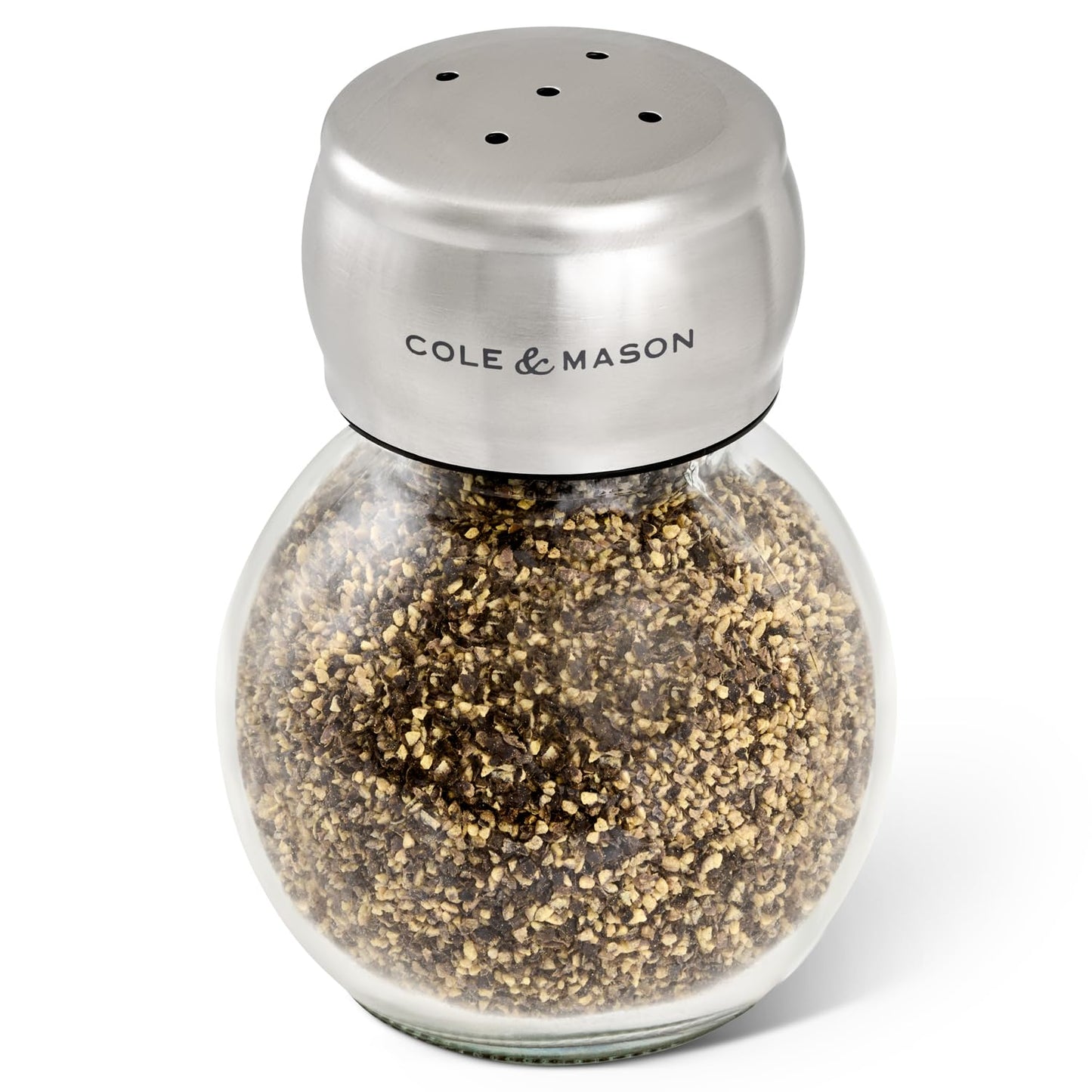 Cole & Mason Darlington Salt & Pepper Shaker Gift Set - Salt and Pepper Shakers - Home & Kitchen Accessories - Kitchen Essentials - Acrylic & Stainless Steel Shaker Set