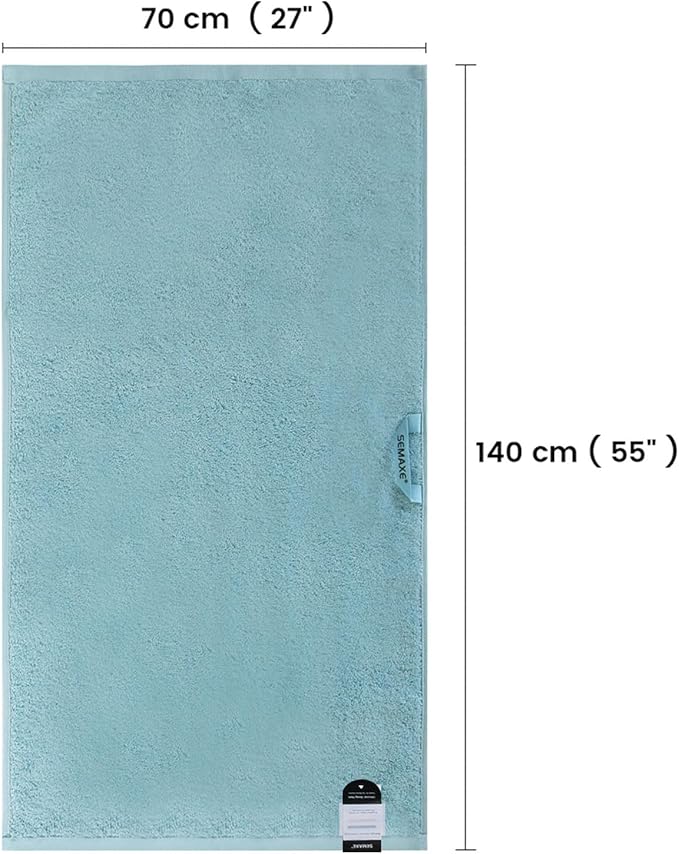 SEMAXE Bath Towel for Bathroom, 100% Cotton Towel