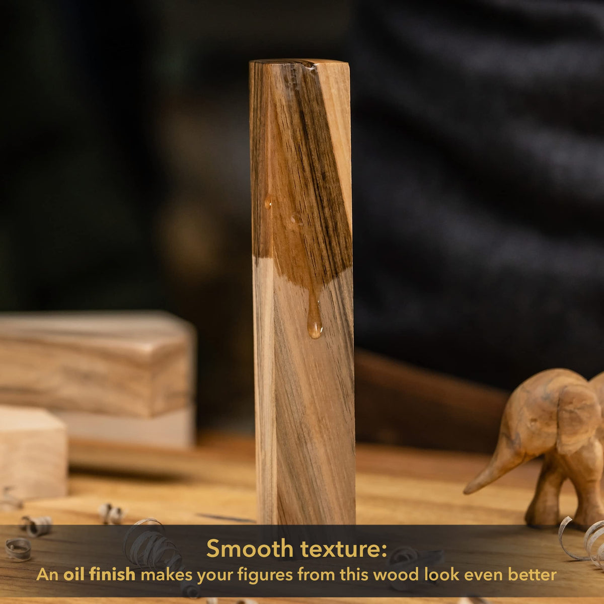 BeaverCraft Walnut Wood for Carving BW10 pcs Wooden Blocks for Whittling and Crafts - Wood Carving Blocks for Creative Projects