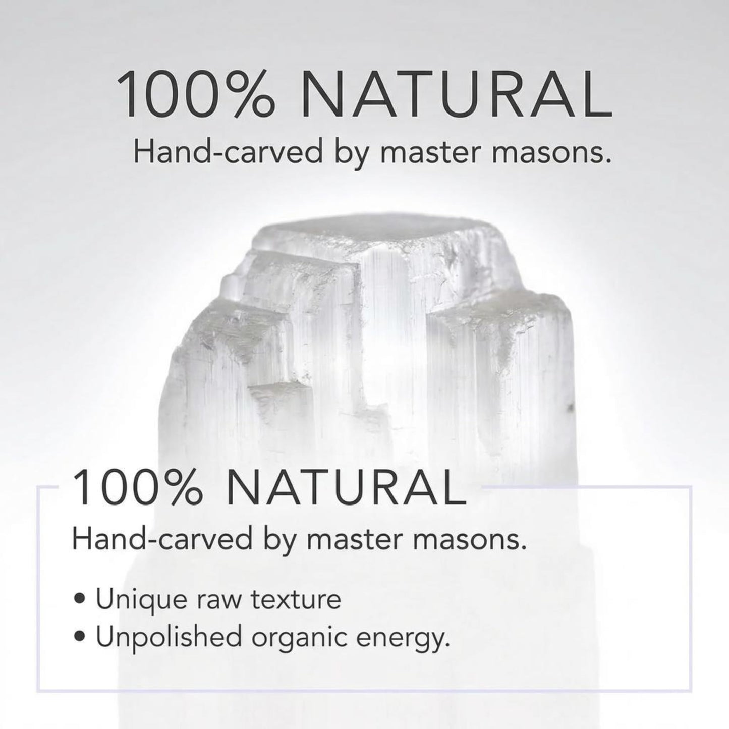 The Chrysalis Stone | Selenite Skyscraper | 8'' Tall | 1 pc | Crystals and Healing Stones, Spiritual Gifts for Women, Reiki, Chakra, Yoga, Meditation Accessories