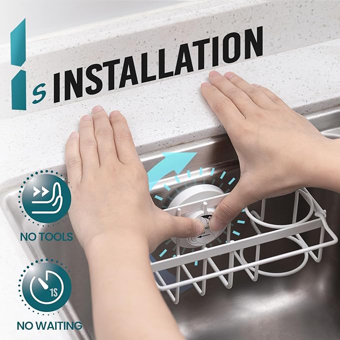 TAILI 4-in-1 Sponge Holder for Kitchen Sink
