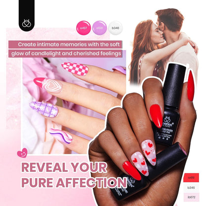 Beetles Gel Nail Polish Kit with U V Light - 80Pcs Fall Nail Fest Color Enchantment 55 Colors Gel Polish Starter Kit with Base Top Coat DIY Nails Stickers Manicure Tools Gift for Women Teens Girls