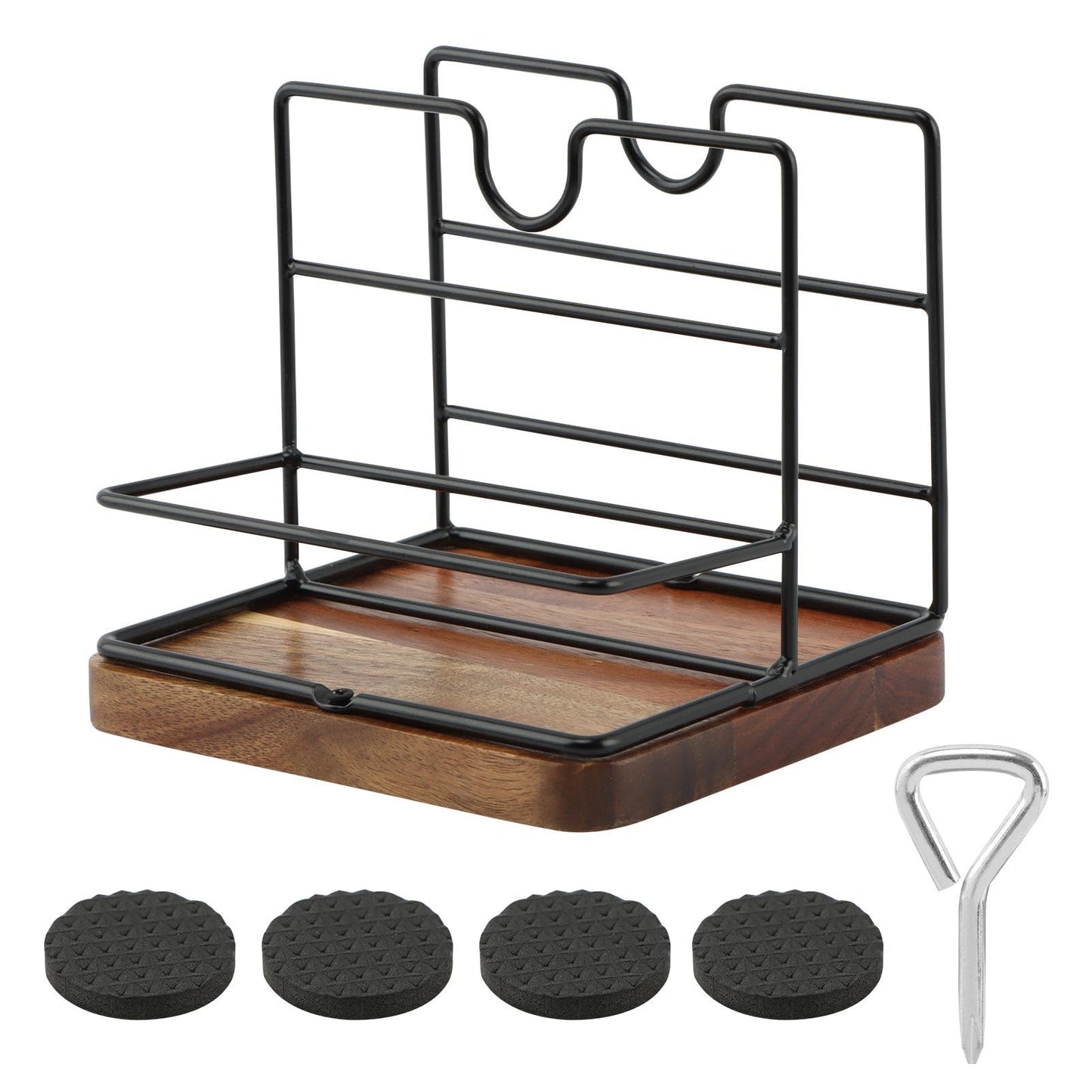Rustic Napkin Holder for Salt and Pepper Shakers,Napkin Salt and Pepper Holder for Table(Wood)
