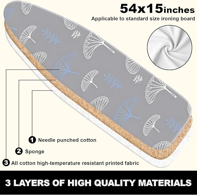 Ironing Board Cover 15x54 Inch- Standard Cotton Cover