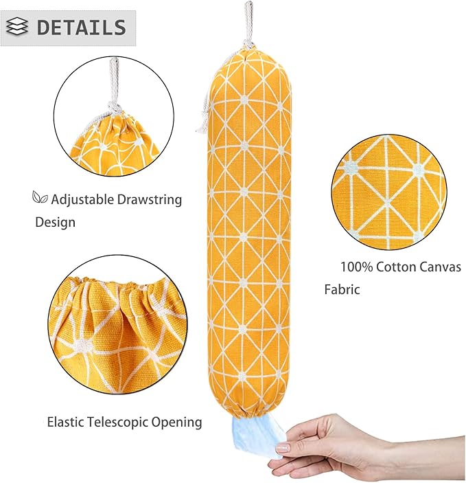SYIPO Plastic Bag Holder Shopping Bags Carrier, Washable Large Grocery Bag
