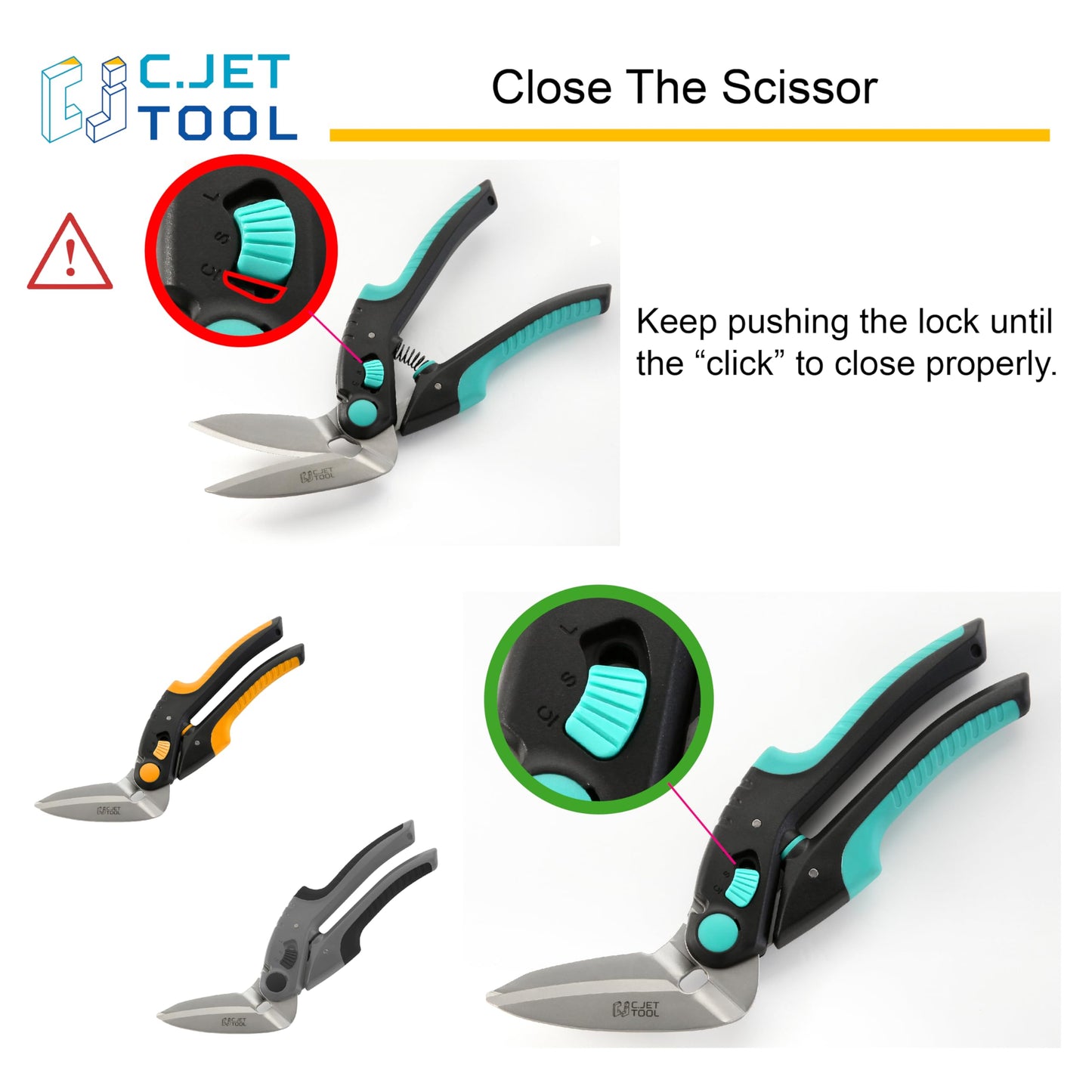 C.JET TOOL Carpet Scissors, Carpet Cutter, 250mm/10", Heavy Duty Multi-Purpose Shears, Soft Grip, Stainless Steel