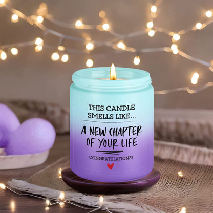 Fairy's Gift New Chapter Candle, Congratulations Gifts for Women Men, Coworker Friend, Leaving Job, New Beginnings Gifts for Women Men, Breakup, Divorce, Retired, Moving Away Congrats Presents Ideas