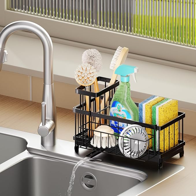 SWTYMIKI Sink Caddy Sponge Holder