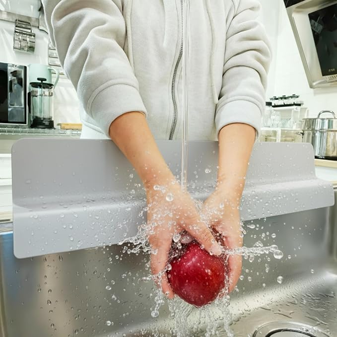 Sink Splash Guard for Kitchen, Splatter Screen & Silicone Water Guard